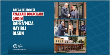 Bafra Belediyesi Tarafından Yapılan Ayakkabı Boyacıları Çarşısı Tamamlandı
